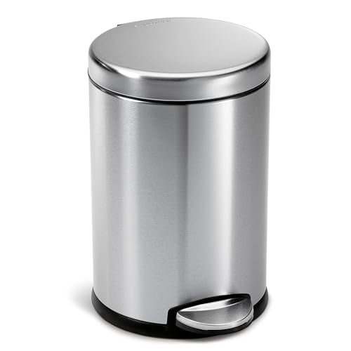 high-quality simplehuman Round Step Can, 4.5L / 1.2