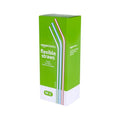 Modern Basics Disposable Striped Plastic Flex Straws, BPA Free, Food-Safe, for Daily Use