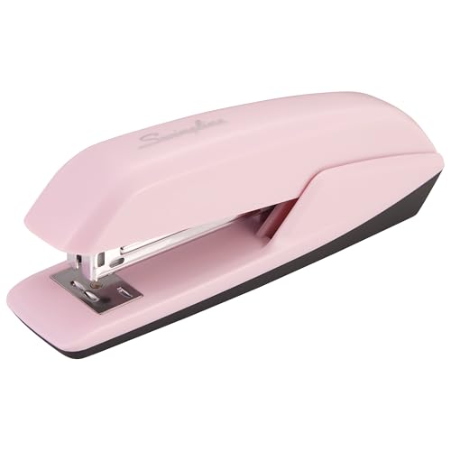 Minimalist Swingline Stapler, 20 Sheet Capacity, 545 Desktop Stapler, Blush Pink