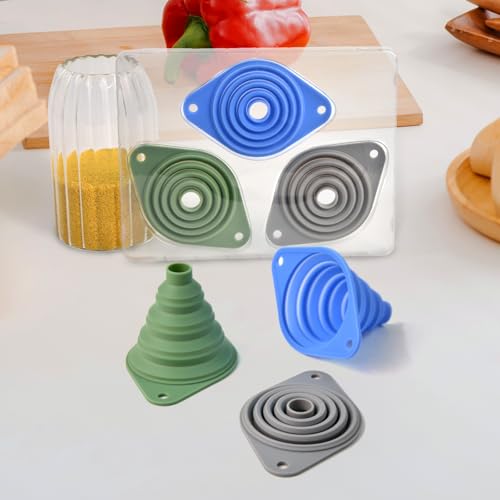 Eco-Friendly Kitchen Funnel Set 3 Pack,Funnels for Kitchen Use