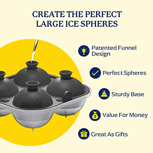 Classic Samuelworld Large Silicone top-tier Ice Trays, 2-Pack Combo, 2 Inches Set