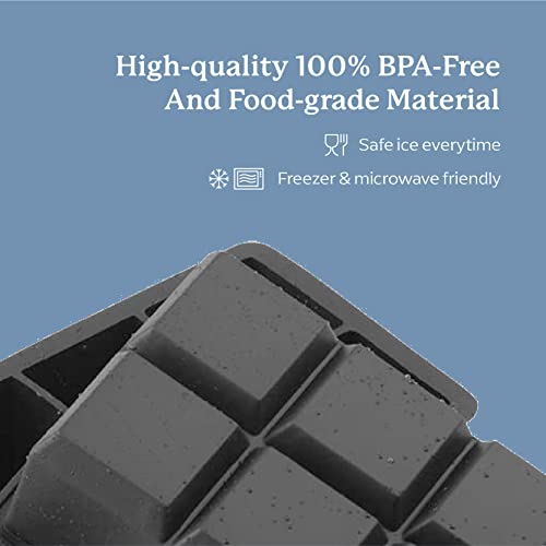 Classic Samuelworld Large Silicone top-tier Ice Trays, 2-Pack Combo, 2 Inches Set