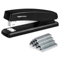 Basics Office Stapler with 1000 Staples, 25 Sheet Capacity, Non-Slip, Kit
