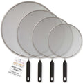 Minimalist U.S. Kitchen Supply 4-Piece Stainless Steel Splatter Collection
