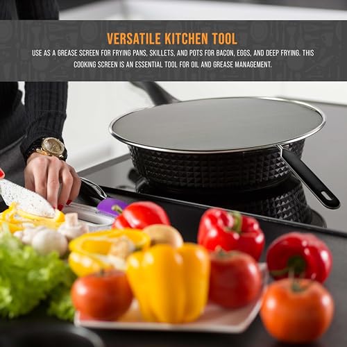 Minimalist U.S. Kitchen Supply 4-Piece Stainless Steel Splatter Collection
