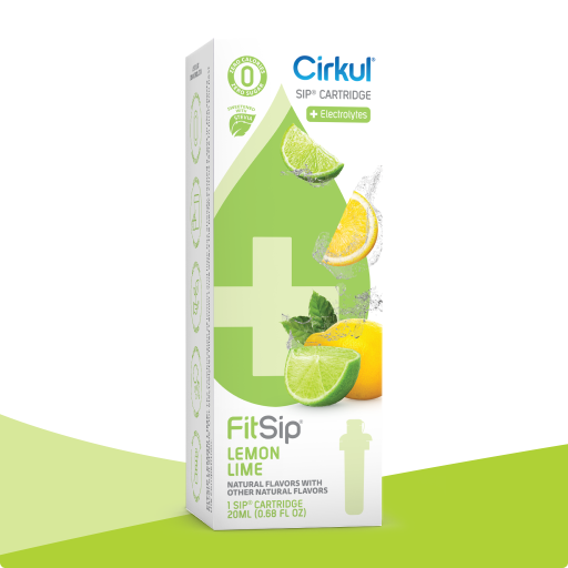 Natural Fruit Flavored FitSip Lemon Lime (Stevia) PO5V - Sugar-Free Fruit Flavor Cartridge Refill - Default Title